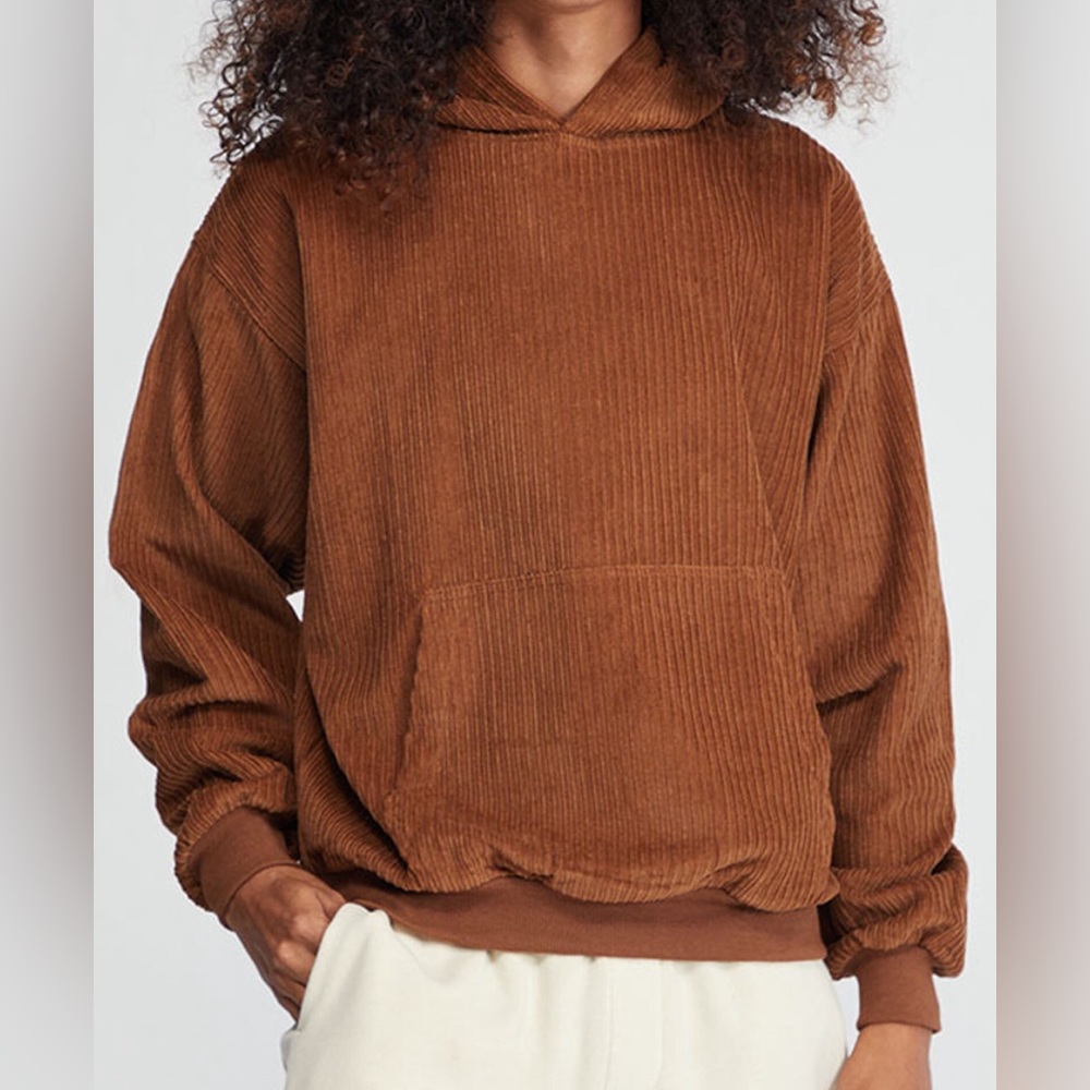 PacSun Brown Corduroy Hoodie